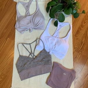 3 Alo Yoga Sports Bra’s + Tank